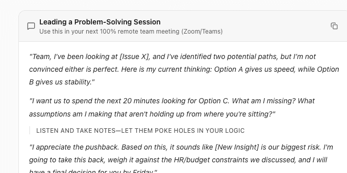 Word-for-word scripts for difficult conversations